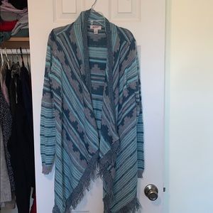 Light blue Aztec cardigan